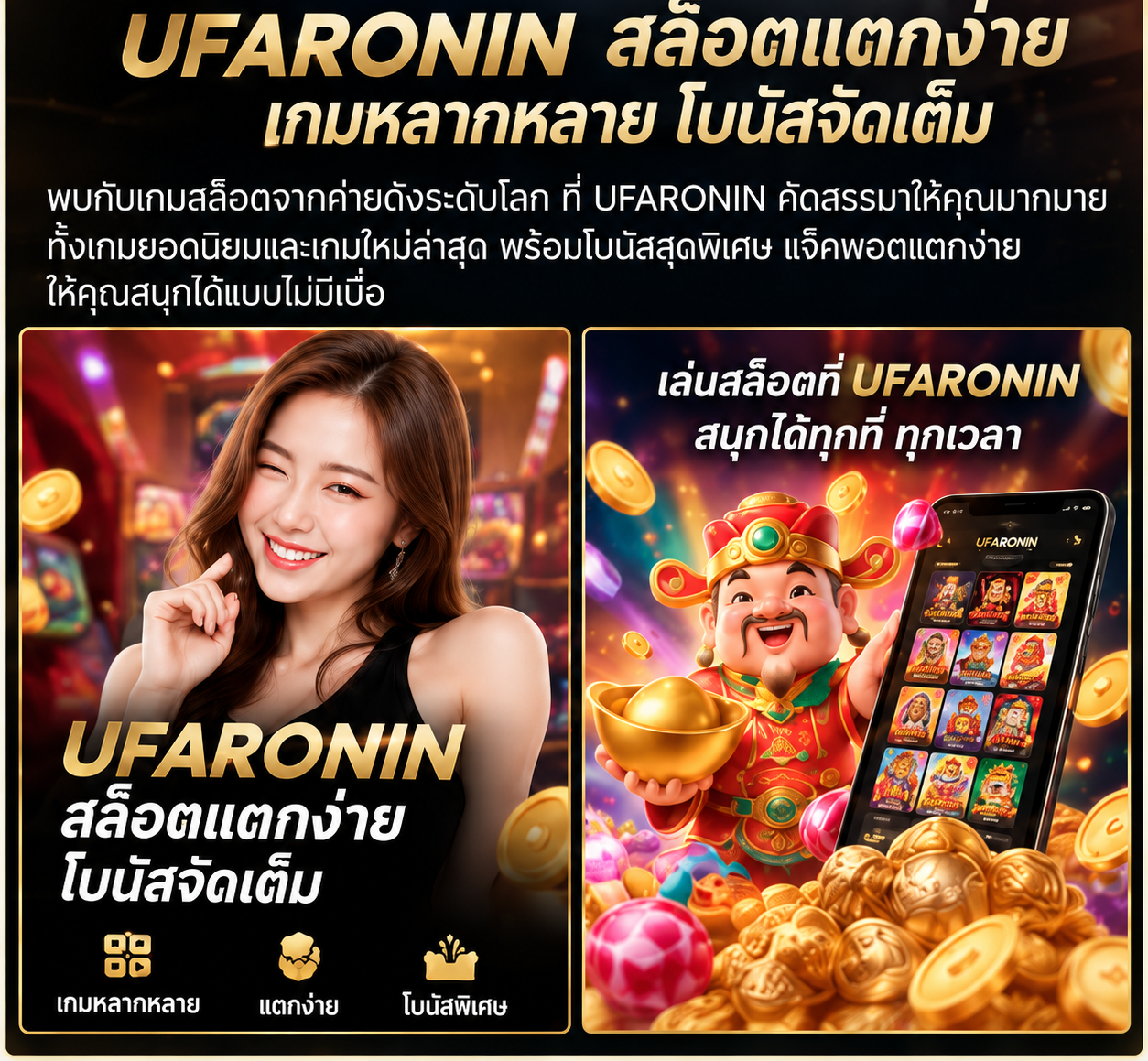 UFARONIN คาสิโน: รู้จักกติกาและเงื่อนไขเกมออนไลน์